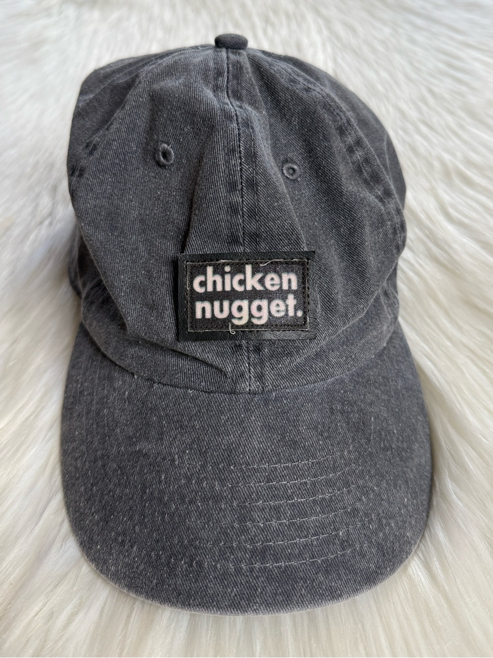 Aliens of Brooklyn Gray Chicken Nugget Embroidered Hat